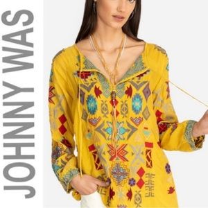 Johnny Was Ziggy Cupra Blouse | Medium
